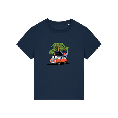 navy graphic t-shirt with a campervan