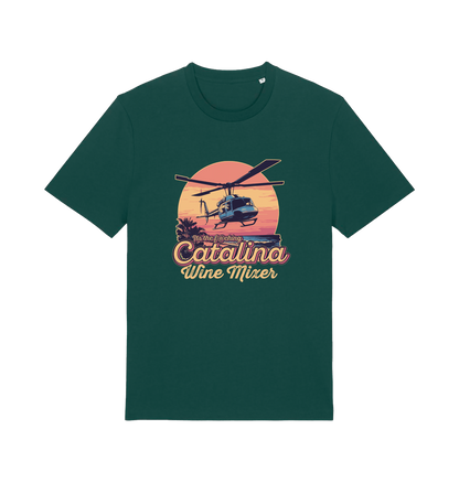 green movie t-shirt inspired by the comedy step brothers with the text 'catalina wine mixer'