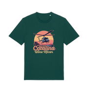 green movie t-shirt inspired by the comedy step brothers with the text 'catalina wine mixer'