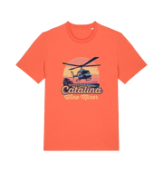 orange movie t-shirt inspired by the comedy step brothers with the text 'catalina wine mixer'