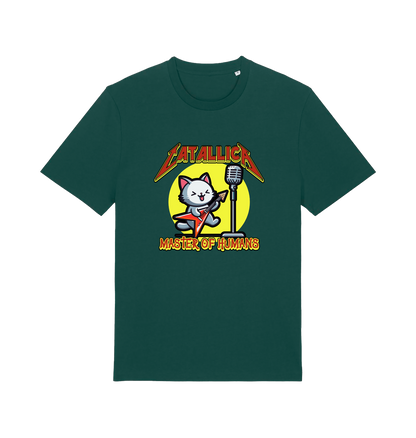 green music t-shirt with the graphic of a cat playing the guitar