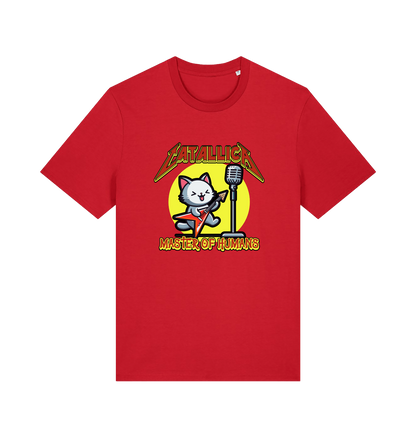 red music t-shirt with the graphic of a cat playing the guitar