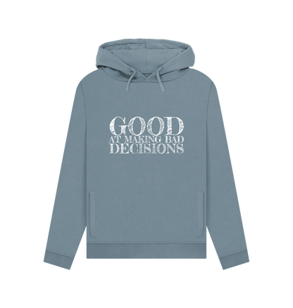 Stone Blue Good At Bad Women's Hoodie