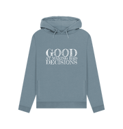 Stone Blue Good At Bad Women's Hoodie