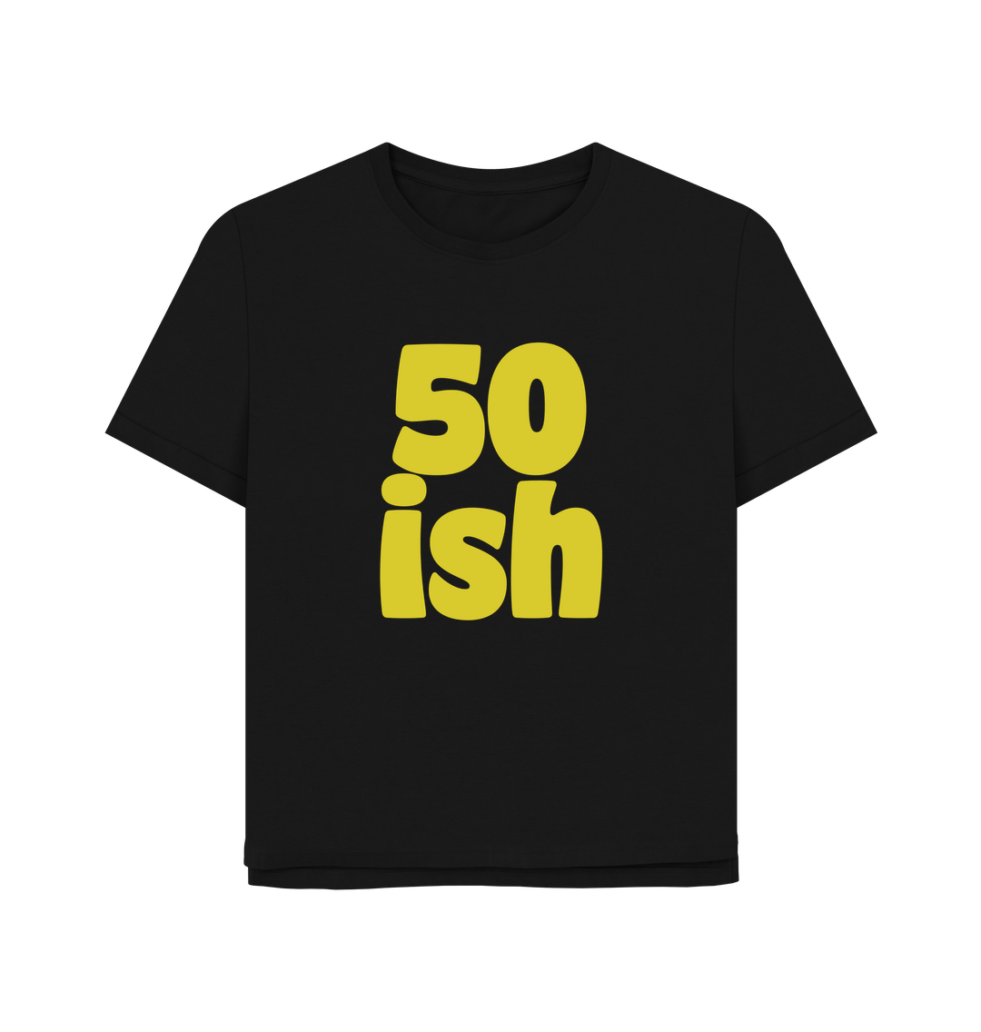 Black Fifty-ish Women's Relaxed Fit T-shirt