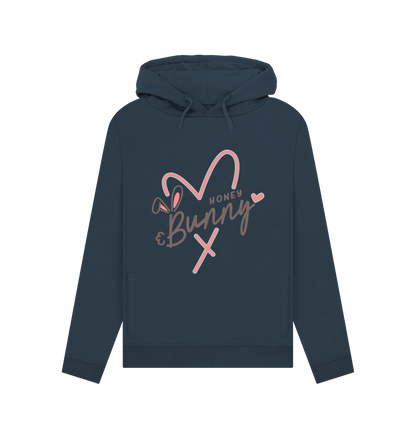 Navy Blue Honey Bunny Women's Hoodie