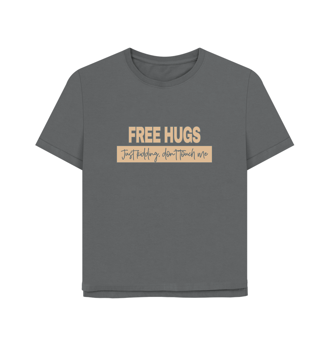 Slate Grey Free Hugs Women's Relaxed Fit T-shirt