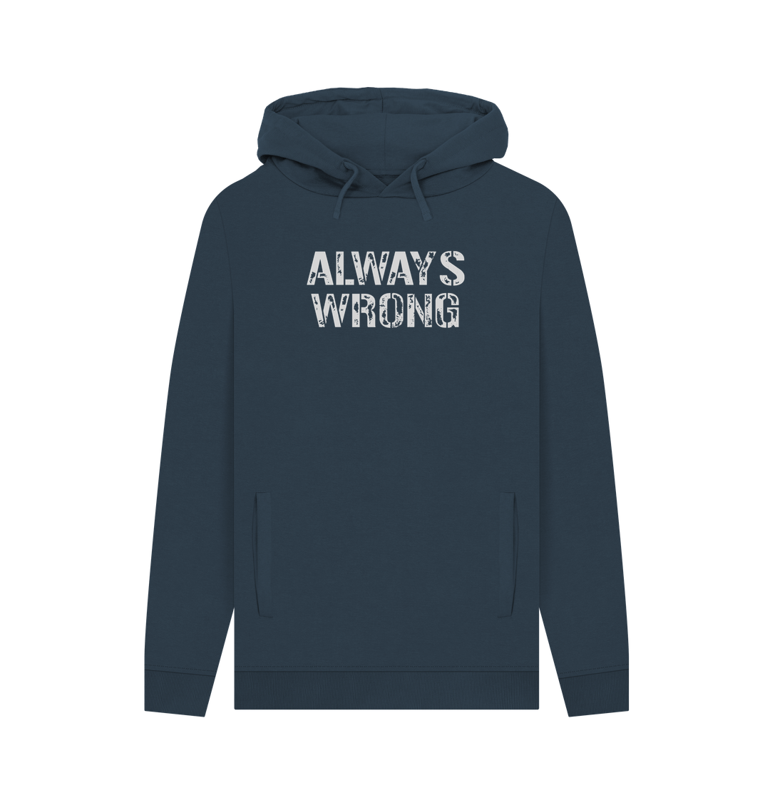 Navy Always Wrong Men's Hoodie