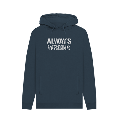 Navy Always Wrong Men's Hoodie