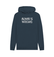Navy Always Wrong Men's Hoodie