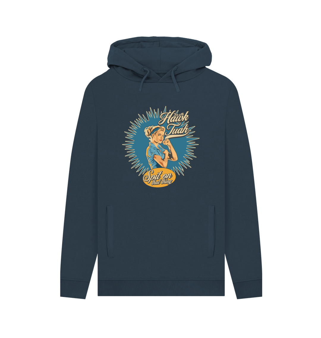 Navy Gotta Hawk Tuah Men's Hoodie