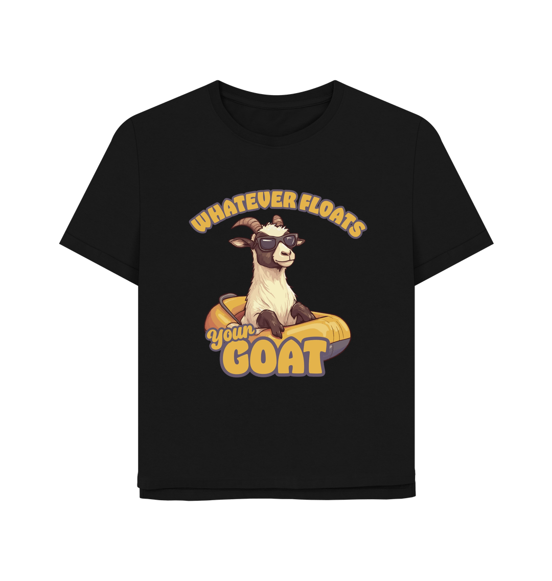 Black Floats Your Goat Women's Relaxed Fit T-shirt