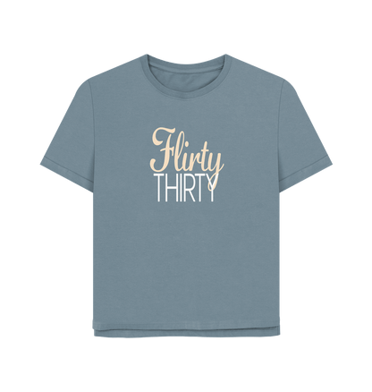 Stone Blue Flirty Thirty Women's Relaxed Fit T-shirt