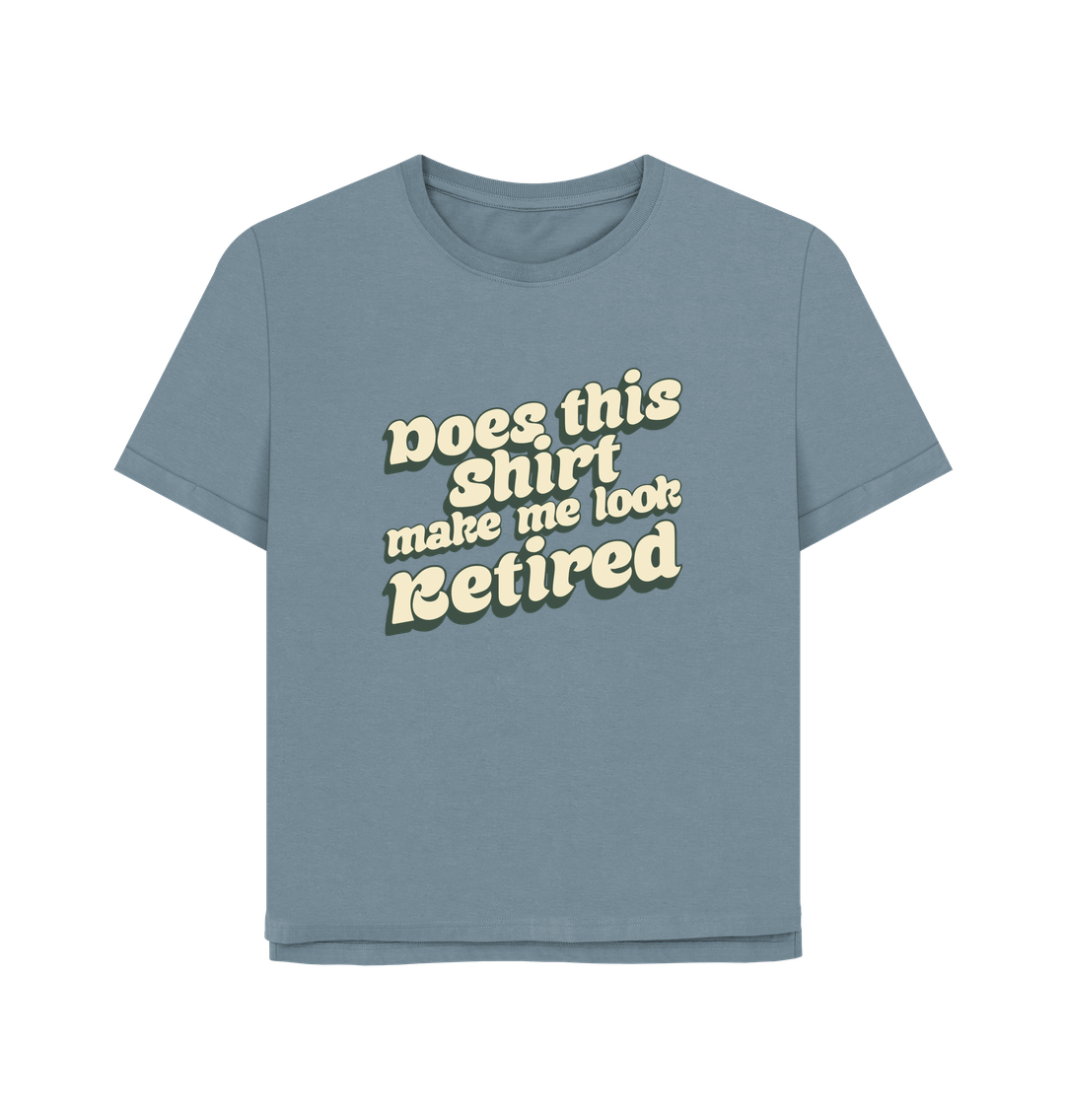 Stone Blue Look Retired Women's Relaxed Fit T-shirt