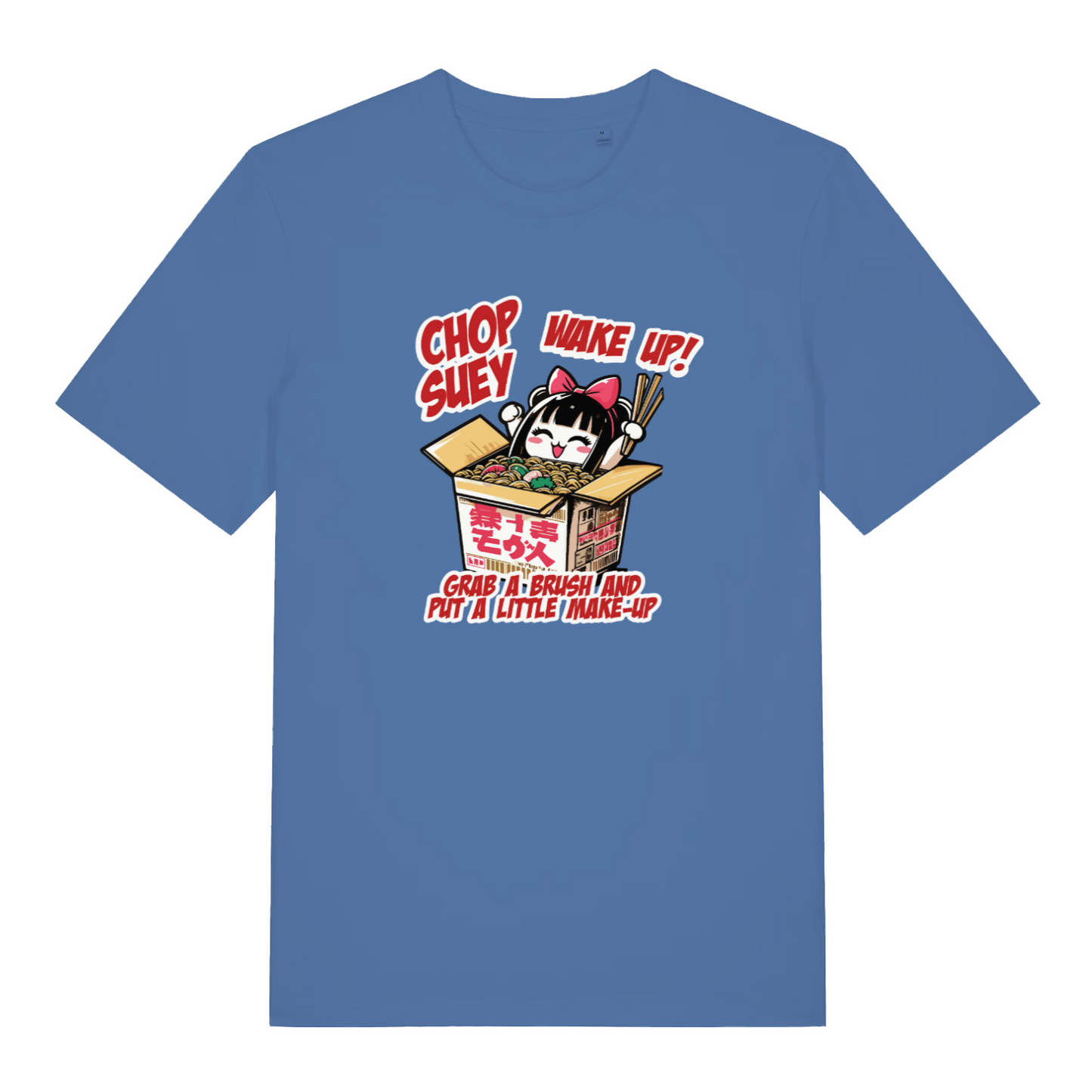 blue music t-shirt inspired by the iconic system of a down classic
