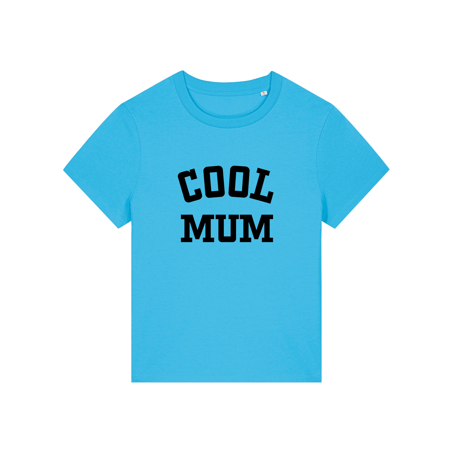 blue mum t-shirt with the slogan 'cool mum'