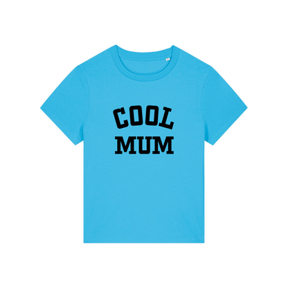blue mum t-shirt with the slogan 'cool mum'