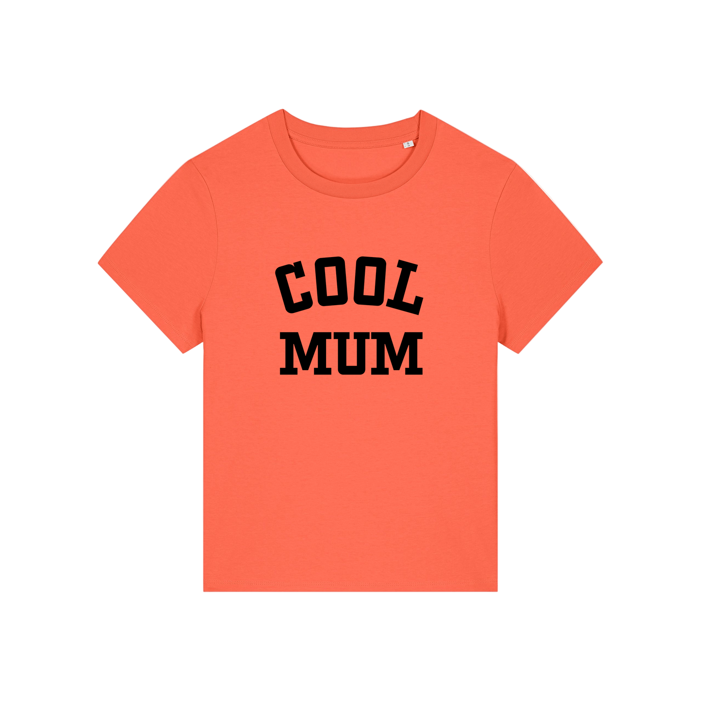 orange mum t-shirt with the slogan 'cool mum'