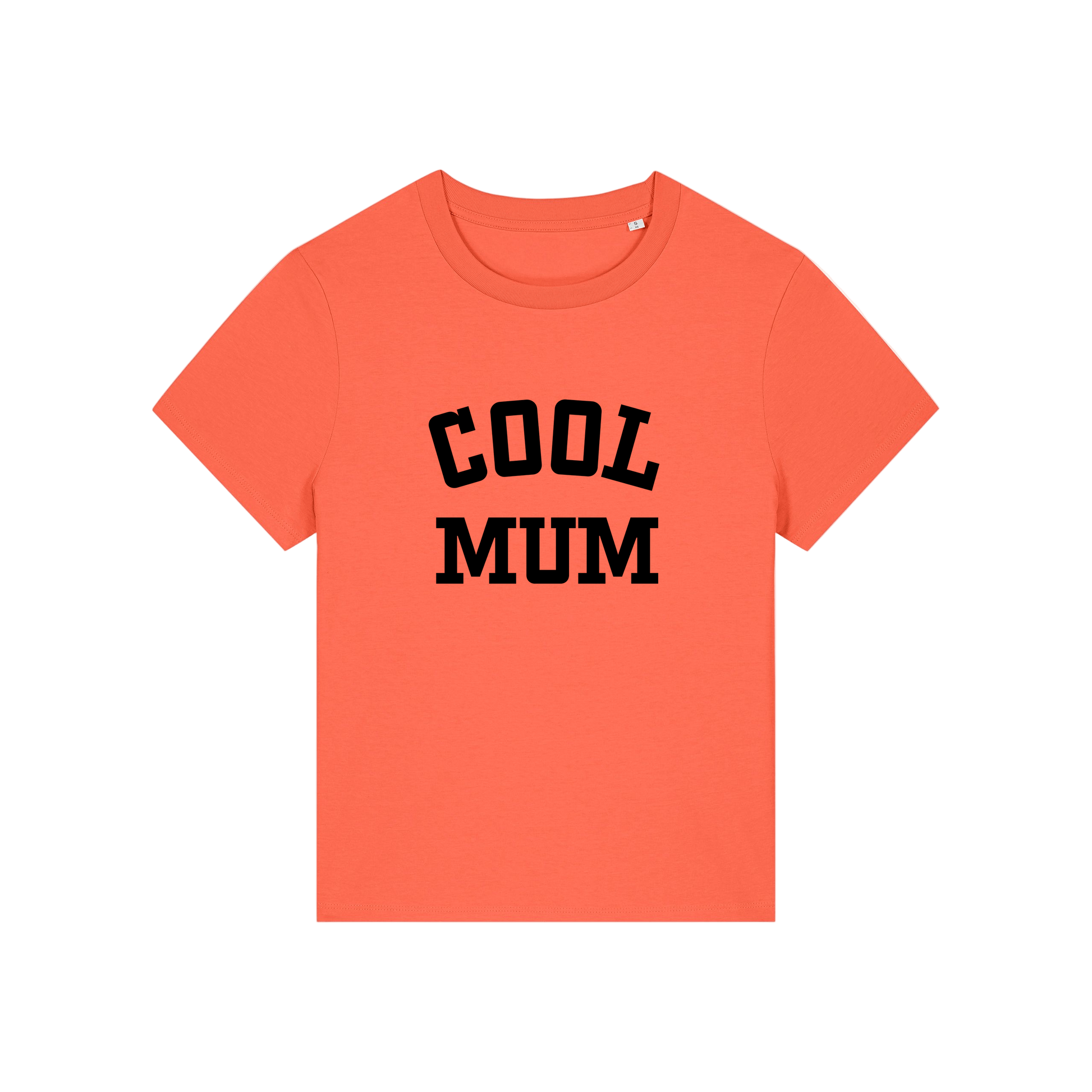 orange mum t-shirt with the slogan 'cool mum'