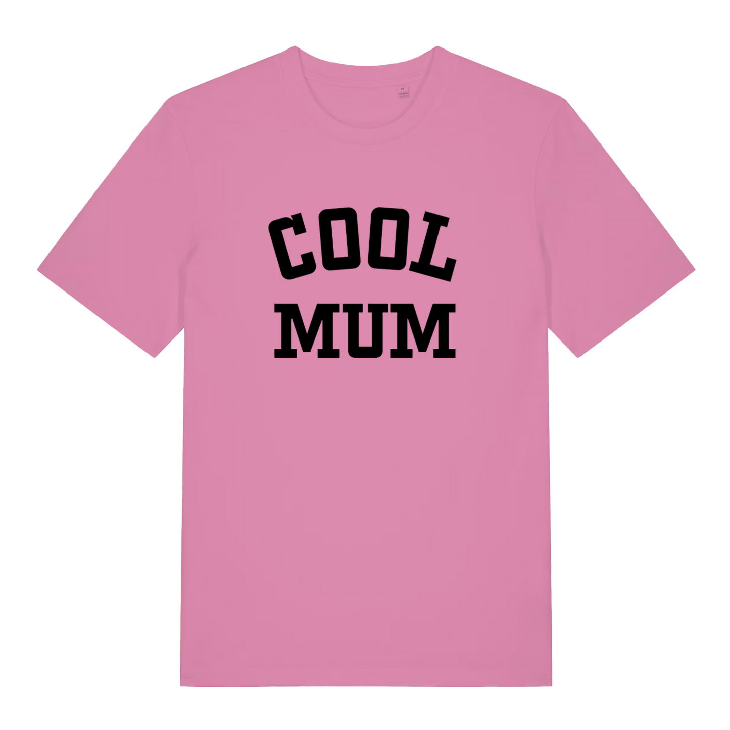pink women's slogan t-shirt with the text 'cool mum'