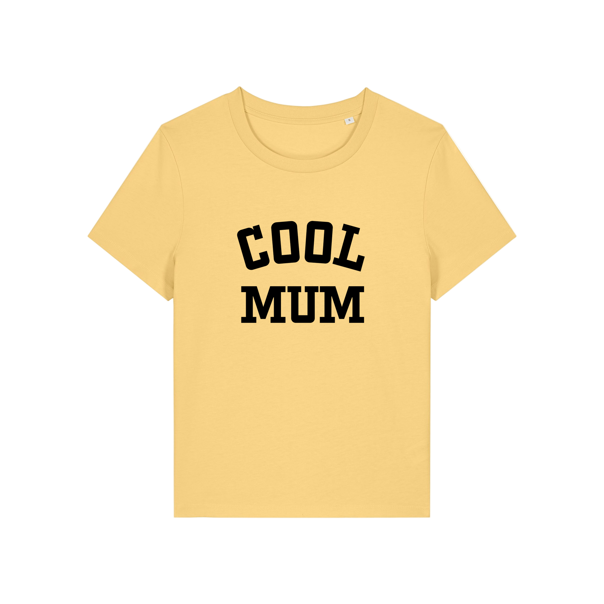 yellow mum t-shirt with the slogan 'cool mum'