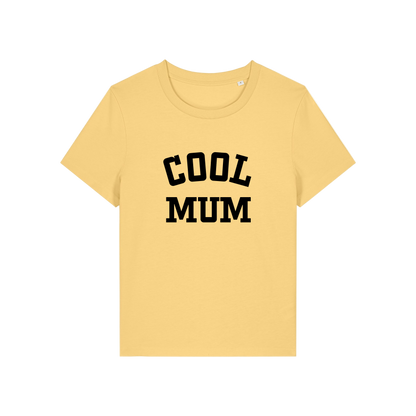 yellow mum t-shirt with the slogan 'cool mum'