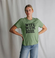 Wife Mum Boss Women's T-shirt