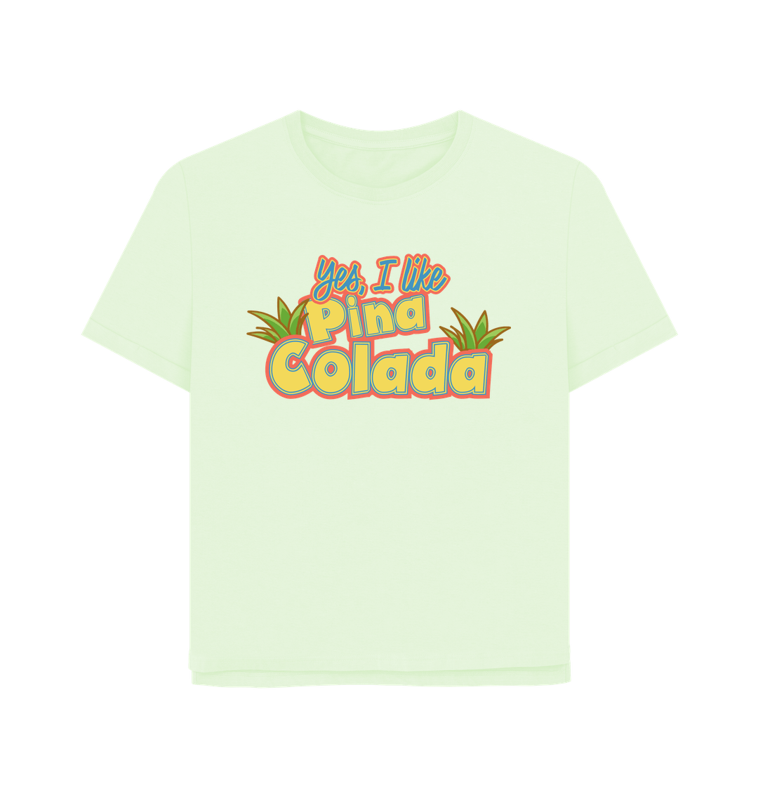 Pastel Green Pina Colada Women's Relaxed Fit T-shirt