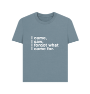 Stone Blue Printed T-shirt