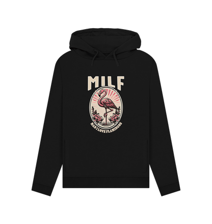 Black Milf Flamingo Women's Hoodie