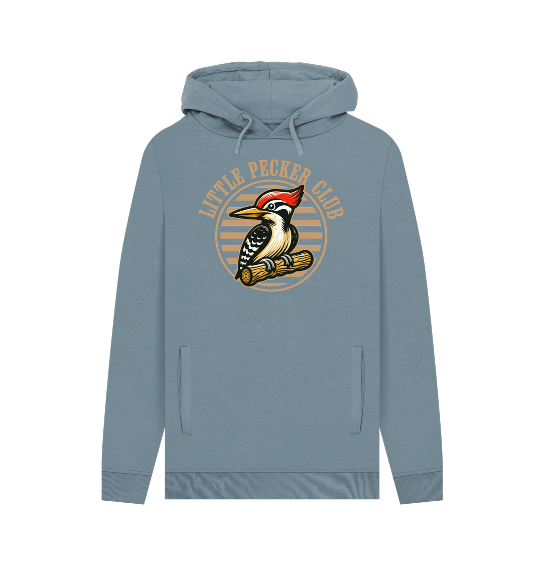 Stone Blue Little Pecker Club Men's Hoodie