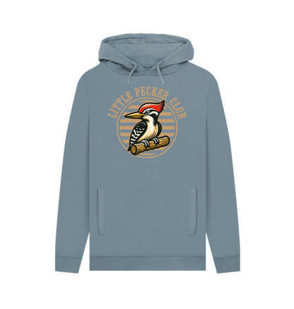 Stone Blue Little Pecker Club Men's Hoodie