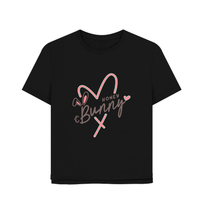 Black Honey Bunny Women's Relaxed Fit T-shirt