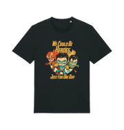 Black Printed T-shirt Front