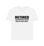 White Retired Women's T-shirt