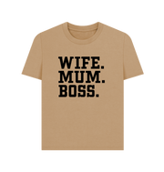 Sand Wife Mum Boss Women's T-shirt