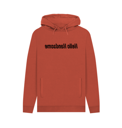 Rust Hello Handsome Men's Hoodie