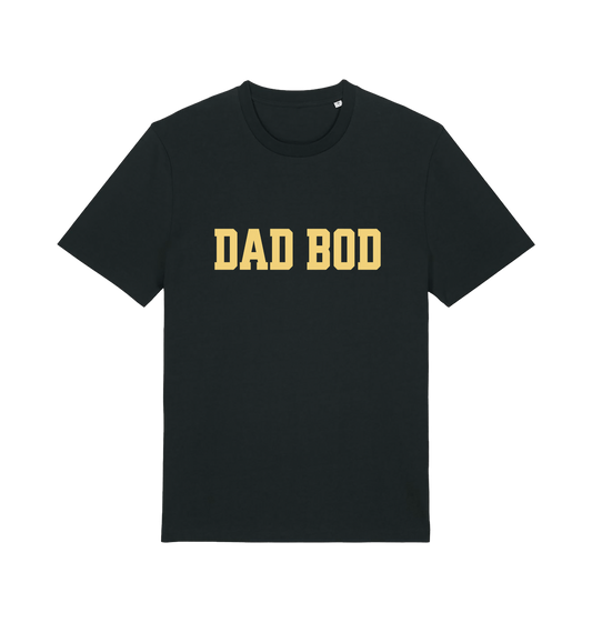 black dad t-shirt with the slogan dadbod