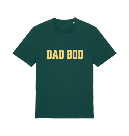 green dad t-shirt with the slogan dadbod