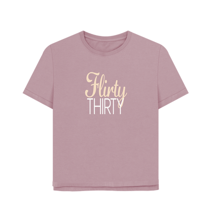 Mauve Flirty Thirty Women's Relaxed Fit T-shirt