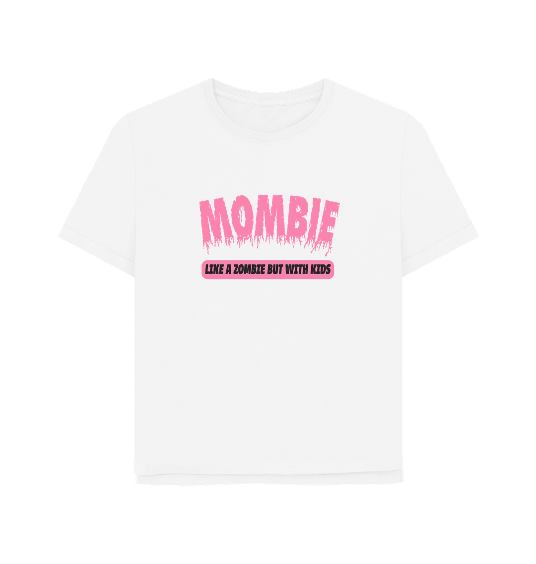 White Mombie Women's Relaxed Fit T-shirt