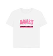 White Mombie Women's Relaxed Fit T-shirt