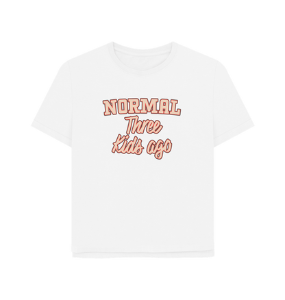 White Normal Three Women's Relaxed Fit T-shirt