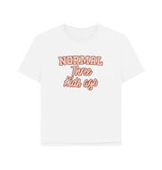 White Normal Three Women's Relaxed Fit T-shirt