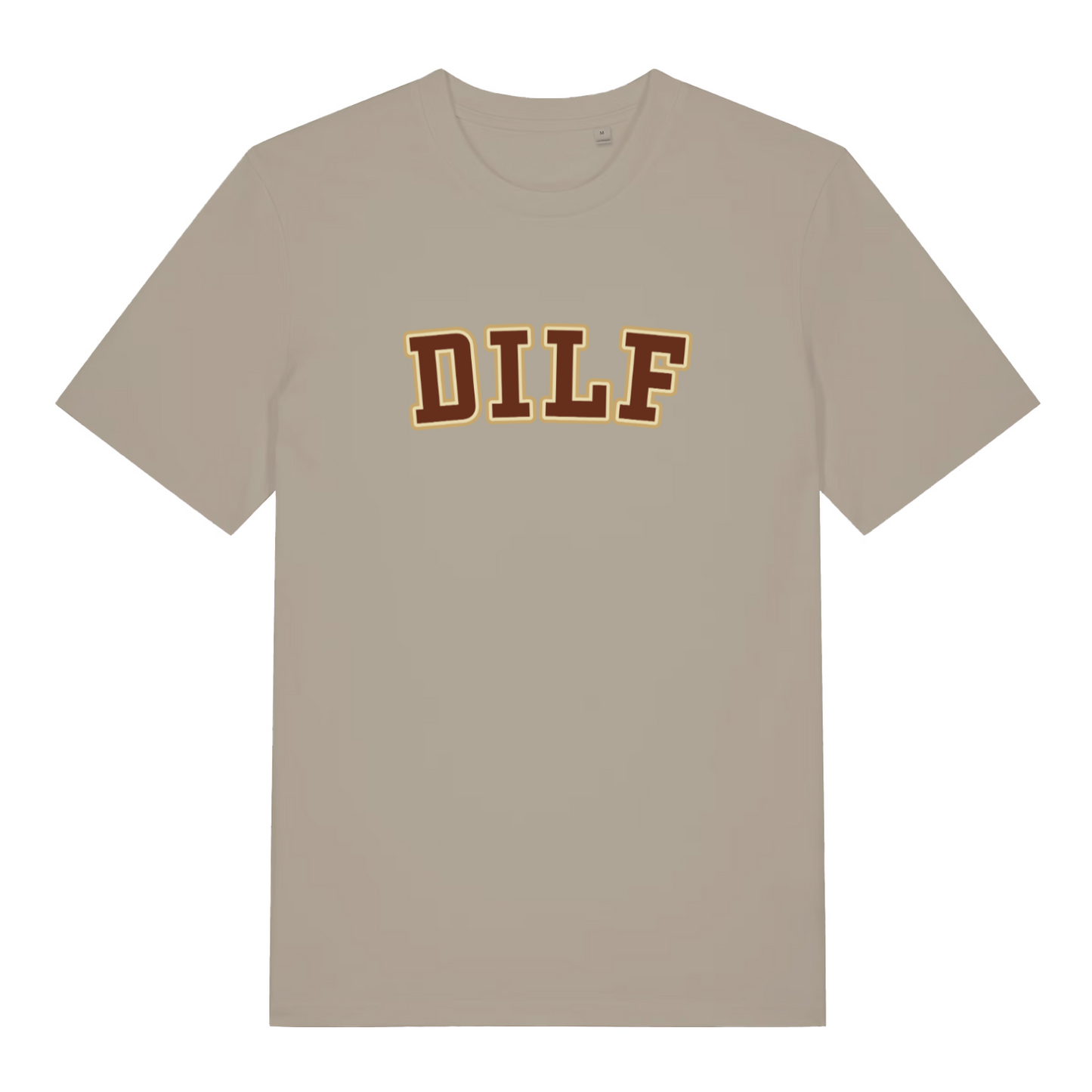 stone funny dad t-shirt with the slogan 'dilf'