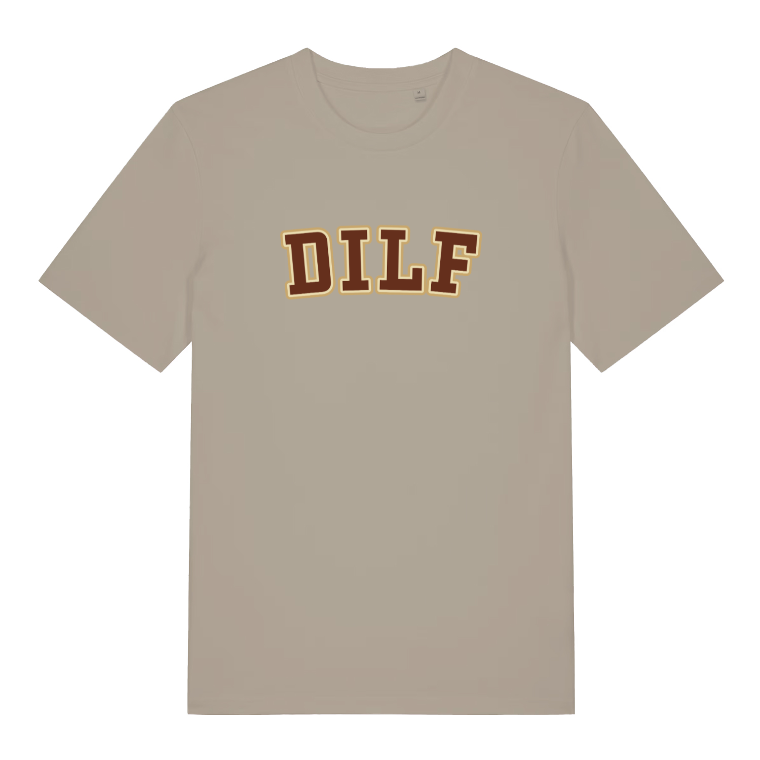 stone funny dad t-shirt with the slogan 'dilf'
