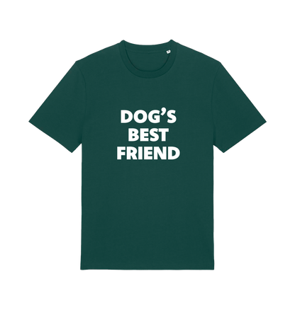 green animal t-shirt with the slogan 'dogs best friend'