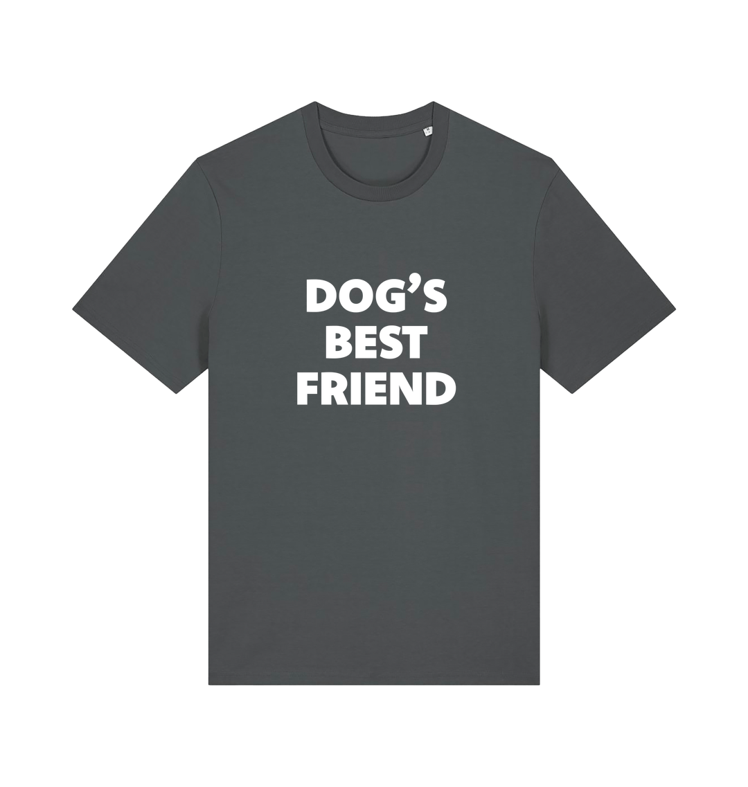 grey animal t-shirt with the slogan 'dogs best friend'