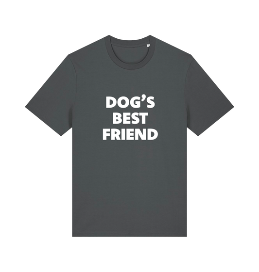 grey animal t-shirt with the slogan 'dogs best friend'
