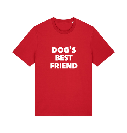 red animal t-shirt with the slogan 'dogs best friend'